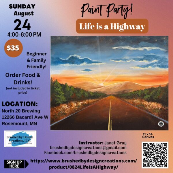 08.24.25 Life is a Highway at North 20 Brewing, Rosemount, MN at 4 PM