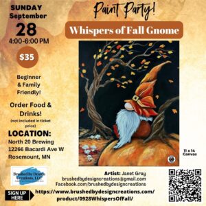 09.28.25 Whispers of Fall at North 20 Brewing, Rosemount, MN at 4 PM