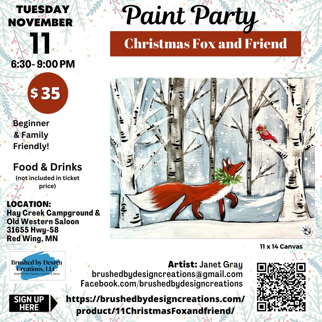 11.11 Hay Creek Saloon paint and sip paint party, Red Wing, MN Social