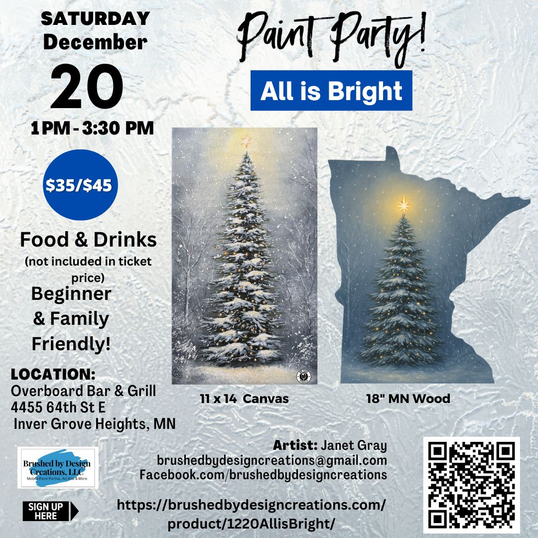 12.20.25 Overboard Bar & Grill paint and sip paint party, inver grove heights, mn social