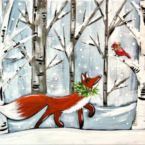 11.11.25 Christmas Fox & Friend Paint Party, Hay Creek Saloon, Red Wing, 6:30 PM