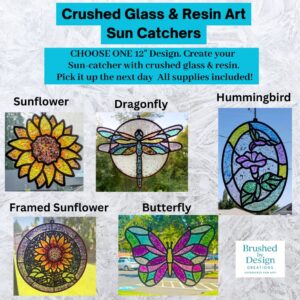02.25.26 Crushed Glass & Resin Sun-Catchers Art Party, Hastings Community Education in Hastings, MN at 6:00 PM