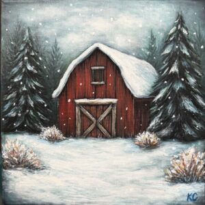 Winter Barn Art Kit Special Order