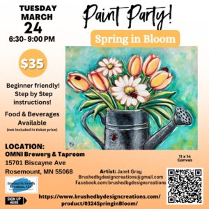 03.24.26 Spring in Bloom Paint Party, OMNI Brewery & Taproom, Rosemount, MN at 6:30 PM