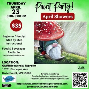 04.23.26 April Showers Paint Party, OMNI Brewery & Taproom, Rosemount, MN at 6:30 PM