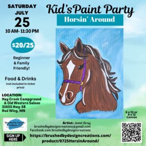 07.25.26 Horsin' Around Paint Party, Hay Creek Saloon, Red Wing, 10:00 AM
