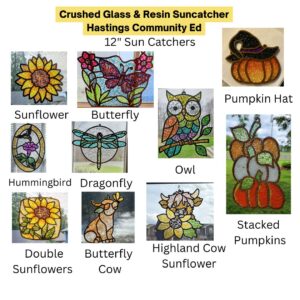 09.30.26 Crushed Glass & Resin Sun-Catchers Art Party, Hastings Community Education in Hastings, MN at 6:00 PM