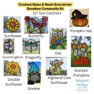 10.07.26 Crushed Glass & Resin Sun-Catchers Art Party, Goodhue Community Education in Goodhue, MN at 6:00 PM